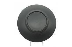 China Home Matte Black Melamine Plates Round Dinnerware Plate Set 13'' supplier