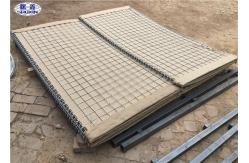 China Geotextile Lined HDP Galvanized earth - filled HESCO Barrier for Military Preotection supplier