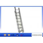 Aluminum alloy telescopic ladder , straight ladder for 4-8m for line construction for sale