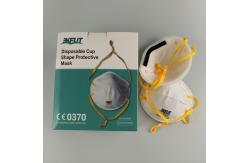 China White 3D Design Disposable Face Mask FFP3 With Headbands supplier