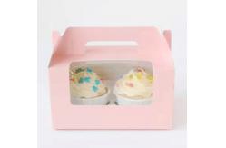 China Lovely CMYK 200gsm Cake Packaging Box With Window supplier