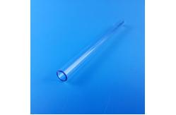 China Cerium Doped Blue Quartz Glass Tube Customizable supplier