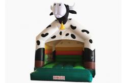 China Inflatable cow bouncy digital painting inflatable cow jumping house PVC inflatable bouncy house supplier