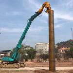 OEM Excavator Pile Driving Boom Arm vibratory pile hammer Attachment