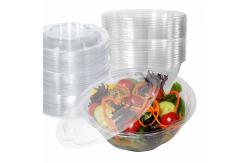 China Recyclable Plastic Disposable Container Salad Tray Food / Fruit Bowl With PET Lid supplier