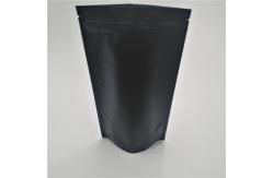 China 1lb Matte White Plastic Resealable Stand Up Coffee Pouch With Valve supplier