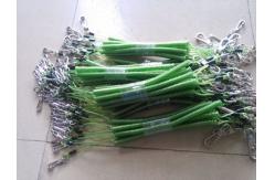 China Transparent green spring string coil lanyard semi-finished coiled tether leash holders supplier