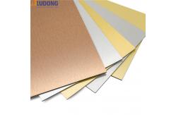 China Sparkling ACP Brushed Aluminum Composite Panel 1000mm Length supplier