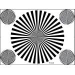Sector Star Camera Resolution Chart 36 Sectors With Corner Stars Reflectance TE220 for sale