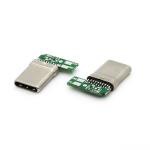 16P Type C USB Male Socket With PCB Right Angle for sale
