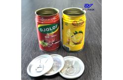 China 310ml , 250ml Metal Can Beverage Tin Can Packed For Juice , Orange supplier
