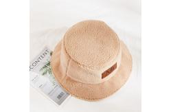 China 58cm  Warm Winter Plush Faux Mink Fur Bucket Hat supplier