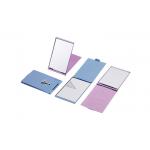 Aluminum Purple Cosmetic Pocket Mirror 60mm Small Purse Mirror for sale