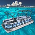 26 Ft Max Horsepower 150HP Pontoon Boat Fuel Type Gasoline With Motor for sale