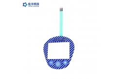 China 2.54mm Pitch Flat Membrane Switch Keypad Tactile Metal Dome LCD Window supplier