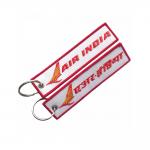 Twill Merrowed Embroidered Key Chain Tag For Souvenir Gift 13cm × 3cm for sale