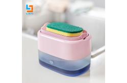 China 500ml Liquid soap sponge dispenser Hand Press For Kitchen Sink supplier