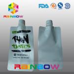 White Stand Up Spout Pouch Packaging For Raw Jam  / Liquid / Drinking Food for sale