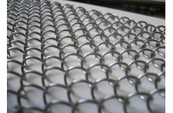 China Hotel Ceiling Metal Coil Drapery , Customized Flame Resistant Fireplace Mesh Curtain supplier