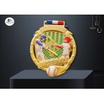 Sport Baseball Medals Feature The Player In Colors Painting for sale