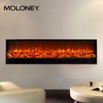 China 79 200cm Long Slim Fashion Wall-set Infrared Electric Fireplace Imitative Led Flame Heater for sale