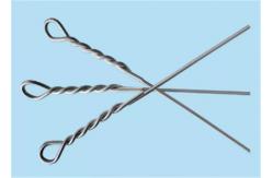 China 2.5m Length 12 Gauge Single Loop Galvanized Baling Wire supplier