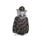 Free Size Polyester Camouflage Beekeeping Jacket With Protective Bee hat
