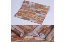 China Customizable 3D Embossed Brick Wallpaper OEM 3D Brick Wall Stickers Waterproof supplier