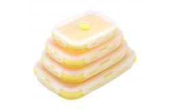 China 350ml 500ml 800ml 1200ml Reusable Silicone Picnic Box supplier