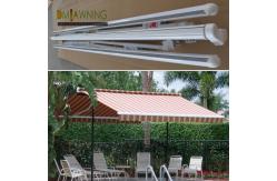 China Free Stand Double Side Waterproof Retractable Awning Hand Control Outdoor Retractable Awnings supplier