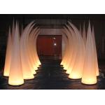 White Inflatable Lighting Cone , LED inflatable For Event Decoration for sale