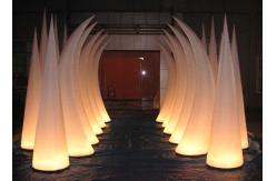 China White Inflatable Lighting Cone , LED inflatable For Event Decoration supplier