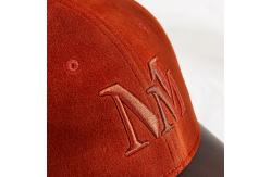 China Adults 6 Panel 3D Embroidered Baseball Caps With PU Brim supplier