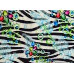 Tear - Resistant Patterned Polyester Fabric Non Harmful Dust And Waste Created