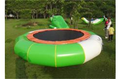 China 0.9mm PVC Inflatable Water Boucer, Trampoline With Slide, inflatable Trampoline supplier