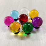 clear transparency colored acrylic ball contact juggling ball