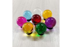 China clear transparency colored acrylic ball contact juggling ball supplier