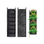 Vertical Hanging Wall Felt Garden Planter With Roomy Pockets For Herbs Or Flowers for sale