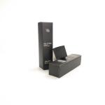 Folding Paper Box Packaging Matte Black Rectangular For Essence Serum Skin Care for sale