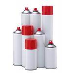 Custom 45/52/57/60/65/70mm Tinplate Empty Aerosol Bottle For Spray Can Empty Tin Can for sale