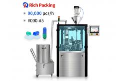 China Automatic PLC Control Pharmaceutical Capsule Filling Machine 5.5KW Power supplier