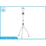 Galvanized Steel Hanging Light Wire Kit , Aircraft Cable Outdoor Lights Hanging Kit for sale