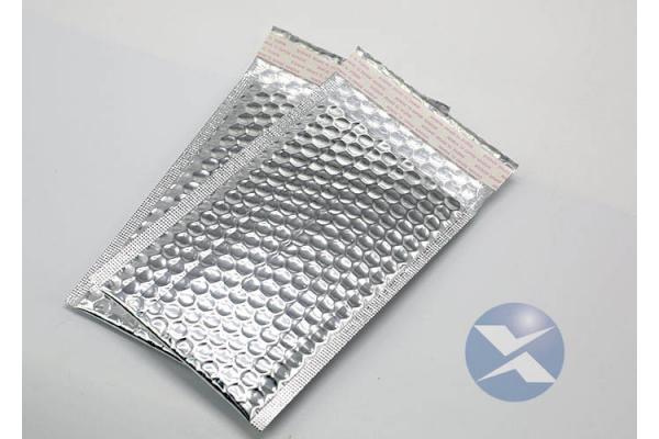 Tear Proof Silver Metallic Bubble Mailers Self Adhensive Seal For Protective Packaging