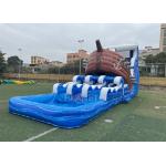 Commercial Pirate Ship Slides Inflatable Water Games With Pool for sale