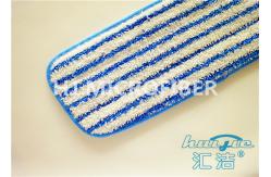 China Purple Reusable Microfiber Cleaning Cloth Yarn Dyed , Wet Floor Mops supplier