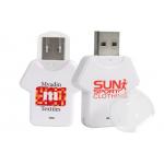 T Shirt Shapes Plastic USB Stick 16GB 32GB white usb flash drive 2.0 3.0 ROHS for sale