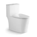 Elongated One Piece Toilet Ceramic Low Tank Siphonic Single Piece Toilet S Trap for sale
