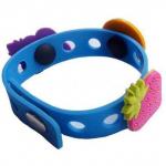 Silkscreen Printing OEM 175X12X2MM PVC Wrist Band for sale