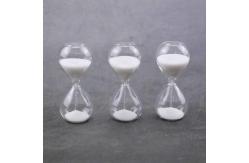China White Mini Hourglass Sand Timer  1 Minutes Shower Timer Hourglass supplier