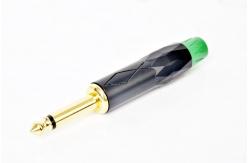 China High quality Black electrophoresis gold-plated waterproof audio 1/4 plug supplier